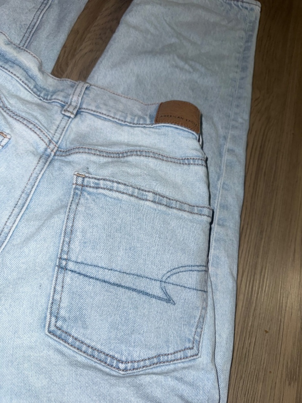 Y2K American Eagle Light Wash Baggy Jeans Skater Wide Leg 90s Vintage Vibes - Picture 10 of 10